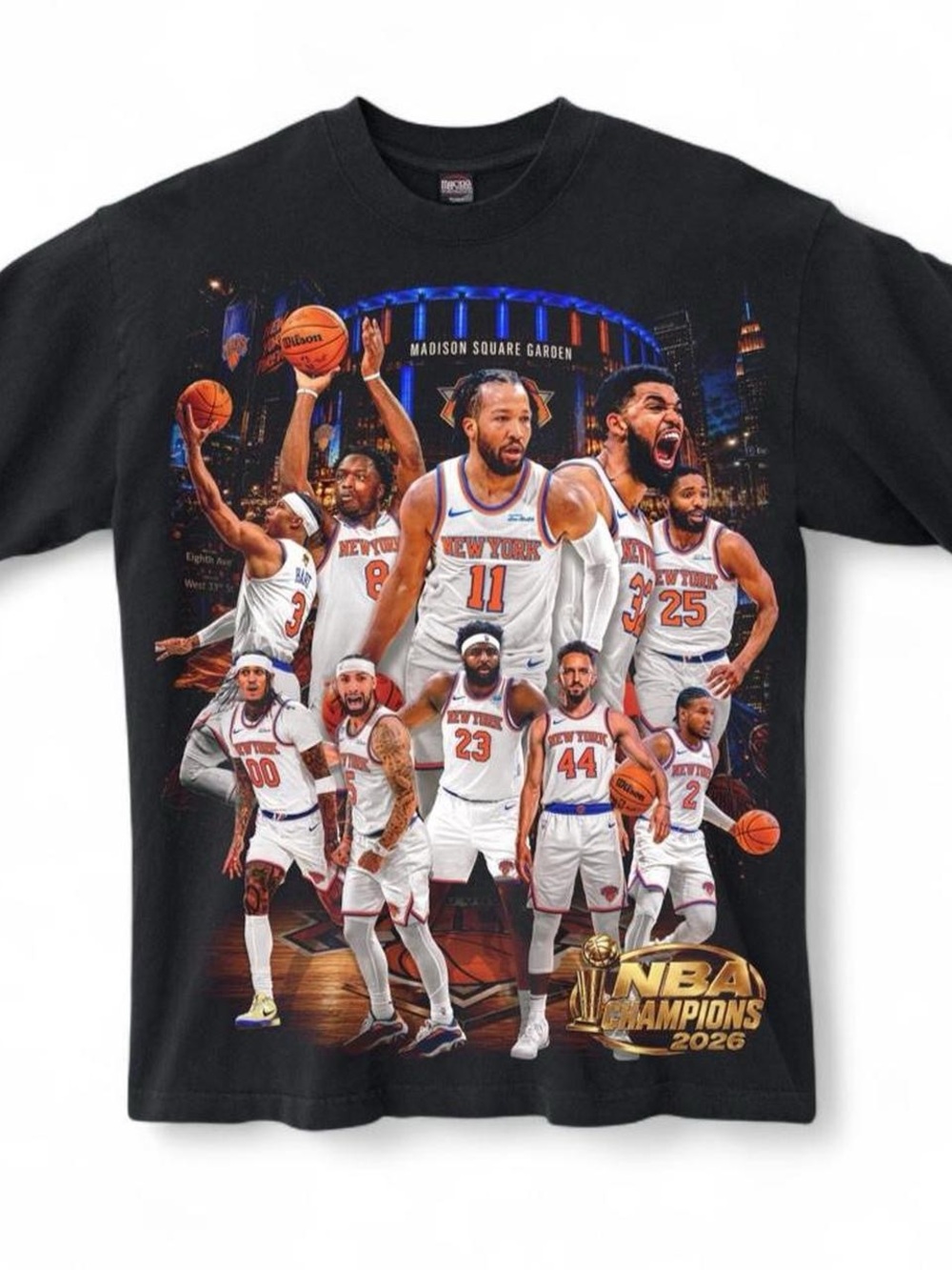 Marino Morwood New York Knicks 2026 Championship Rap Tee Shirt